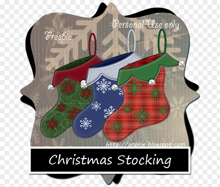 Christmas Ornament Tartan Stockings PNG