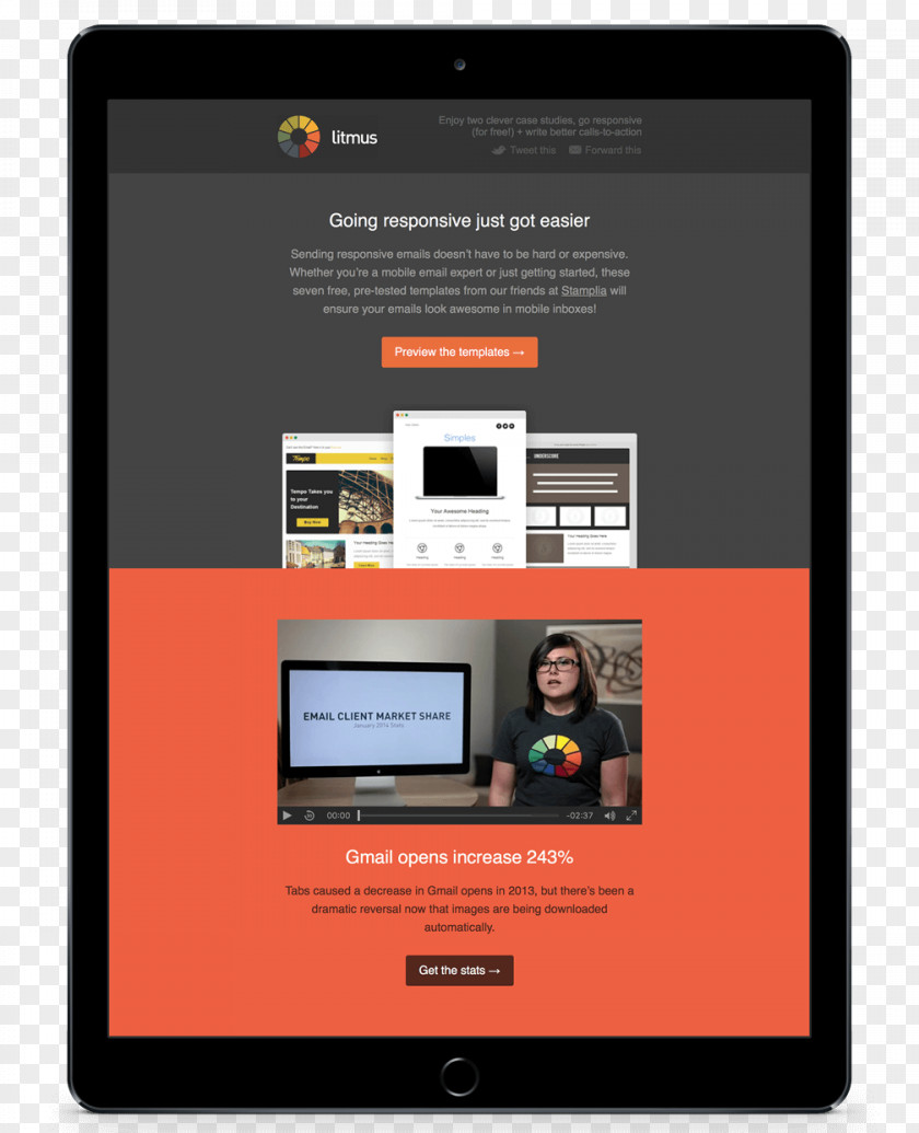 Email Responsive Web Design HTML Template Newsletter PNG