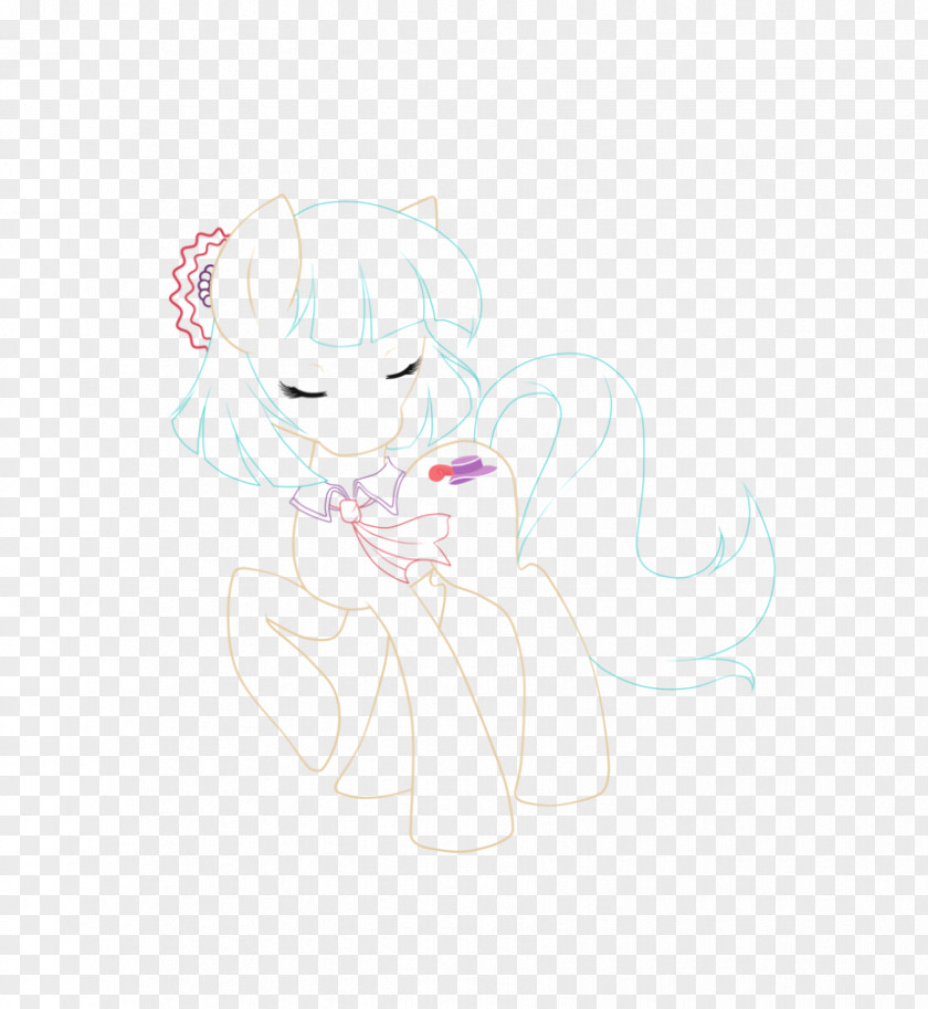 Fairy Carnivora Horse Sketch PNG