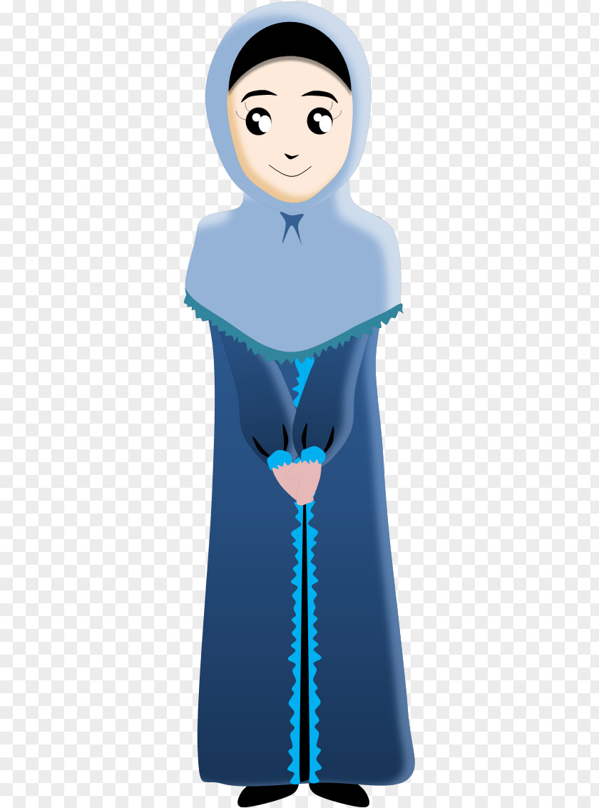 Gambar Orang Muslim Doodle Islam Hijab PNG