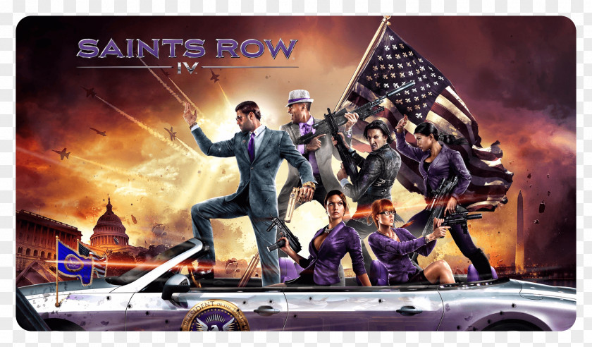 Hitman Saints Row IV Row: The Third Gat Out Of Hell Xbox 360 PNG
