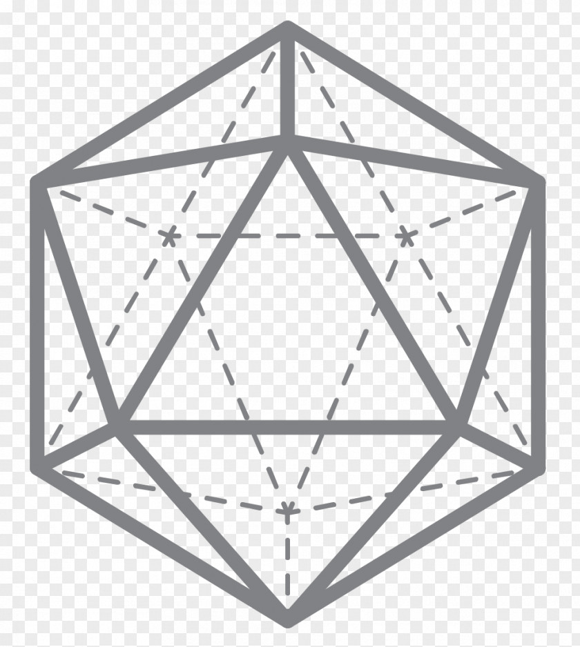 Snoring Metatron's Cube Icosahedron Platonic Solid PNG