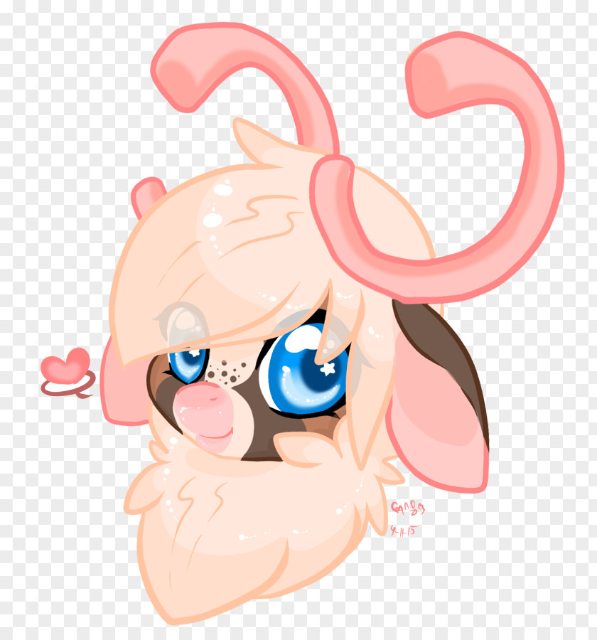 Blink Mammal Pink M Character Clip Art PNG