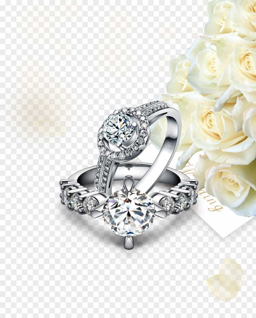 Diamond Wedding Ring Engagement Jewellery PNG