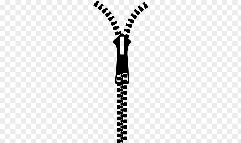 Silhouette Zipper PNG