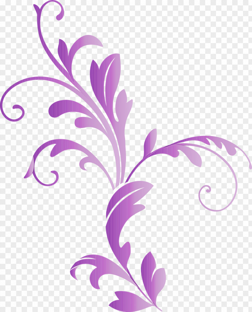 Violet Purple Leaf Lilac Ornament PNG