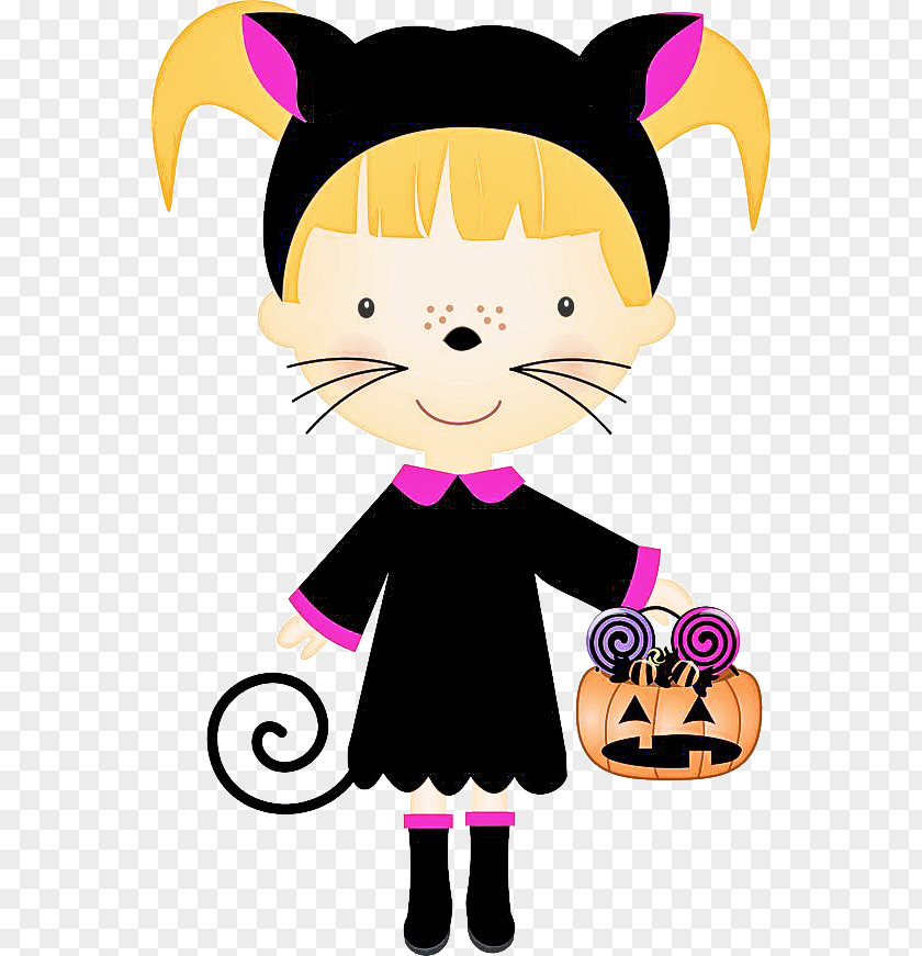 Cartoon Pink Cat Style PNG