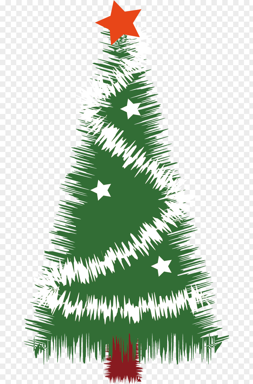 Christmas Tree Vector Material Silhouette PNG