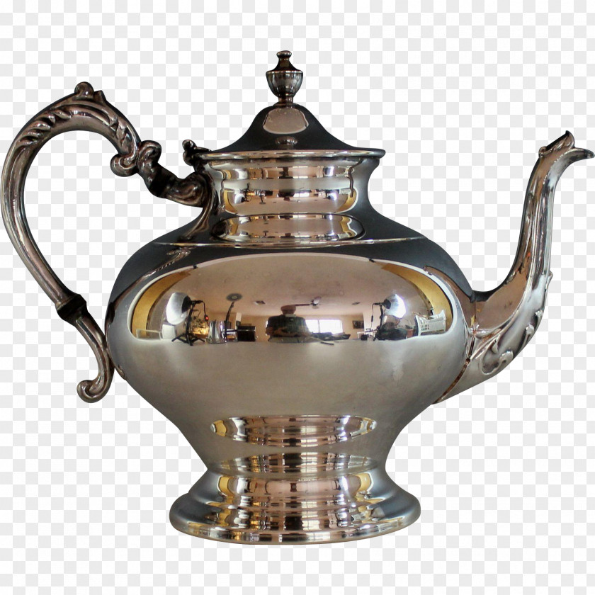 Antique Teapot Sheffield Tea Coffee Pot Jug PNG