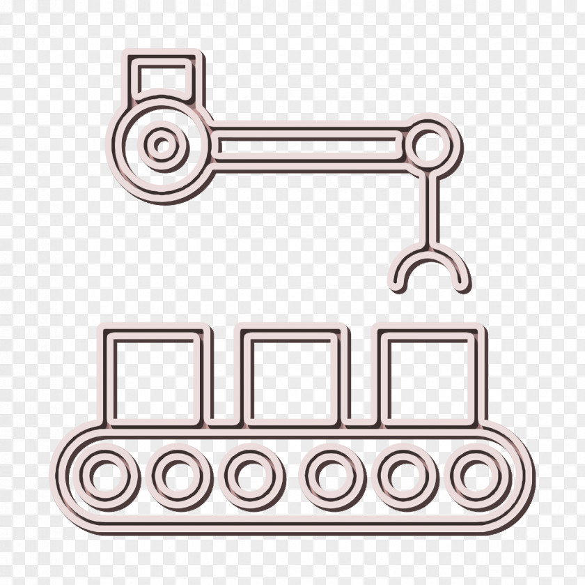Conveyor Icon Industrial PNG