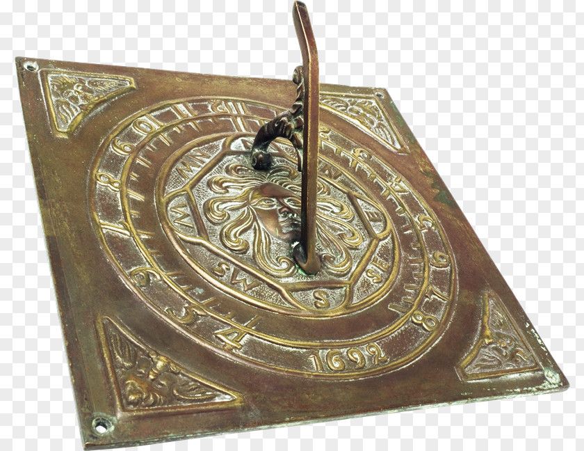 Reloj Sundial Clock Watch Bronze Sadovyye Figury PNG