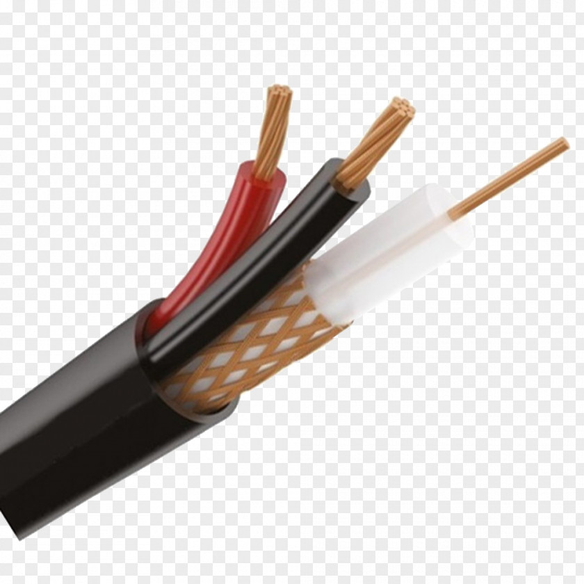 Wires Electrical Cable Closed-circuit Television Conductor Coaxial Signal PNG