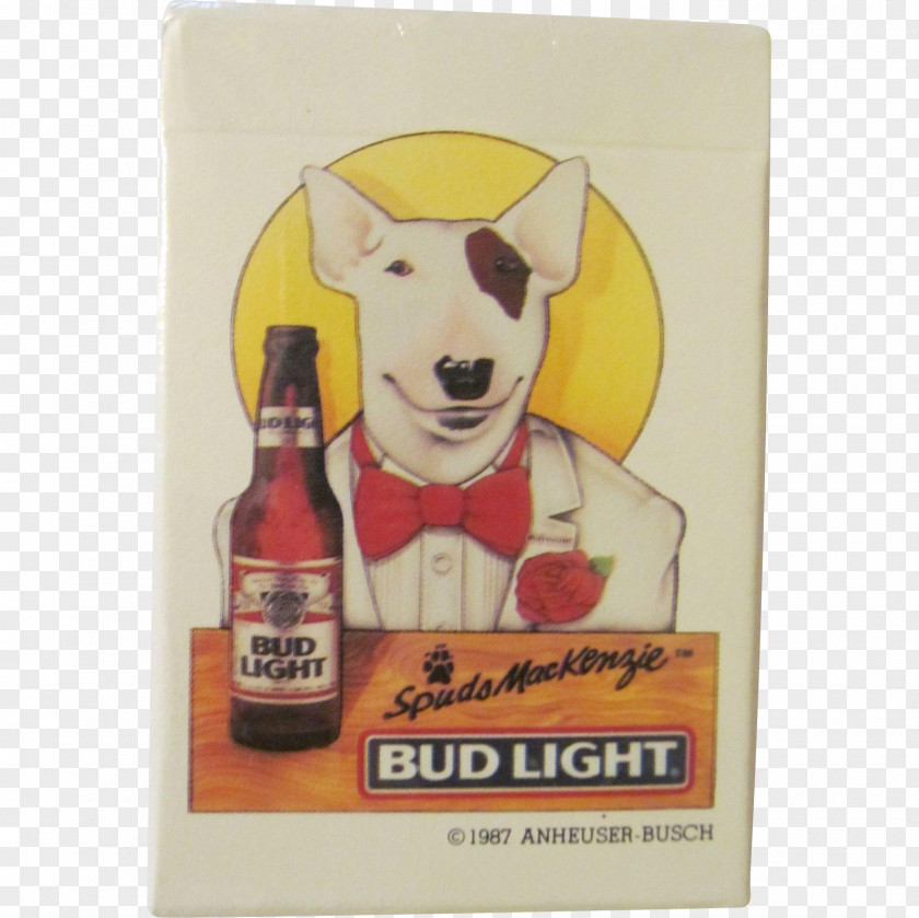 Bud Budweiser Anheuser-Busch Spuds MacKenzie Beer Light PNG
