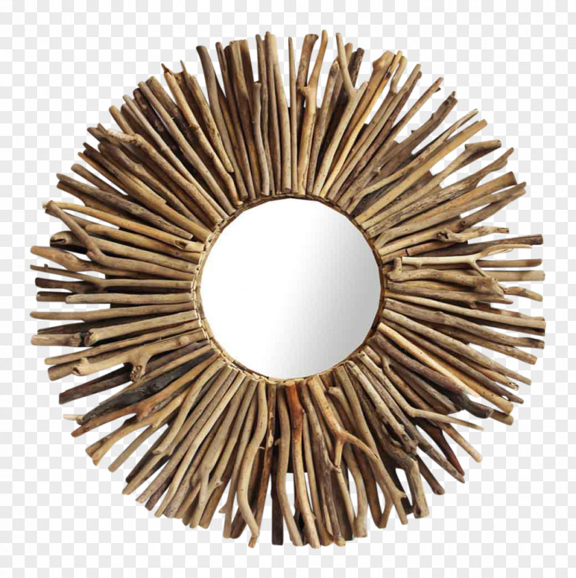 Mirror Beachcrest Home Driftwood Sunburst Wall Moroccan Style PNG