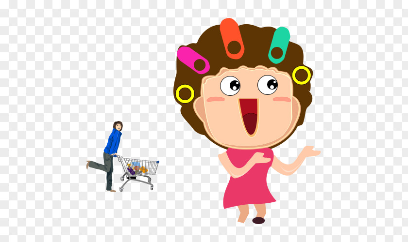 Shopping Photoshop Cartoon Image Centre Drawing PNG