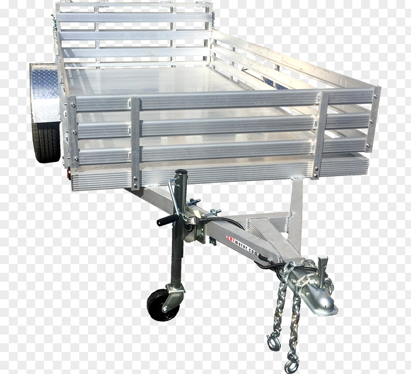 Trailer Vehicle Aluminium Cart Steel PNG Steel, Front Side clipart PNG