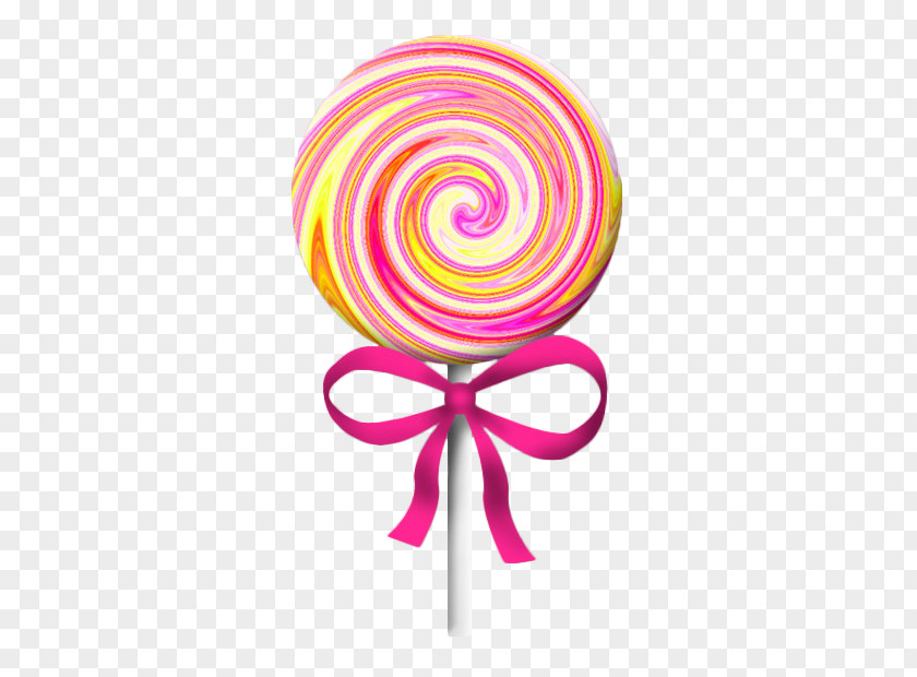 Cartoon Big Pink Lollipop Cotton Candy Sweetness Food PNG