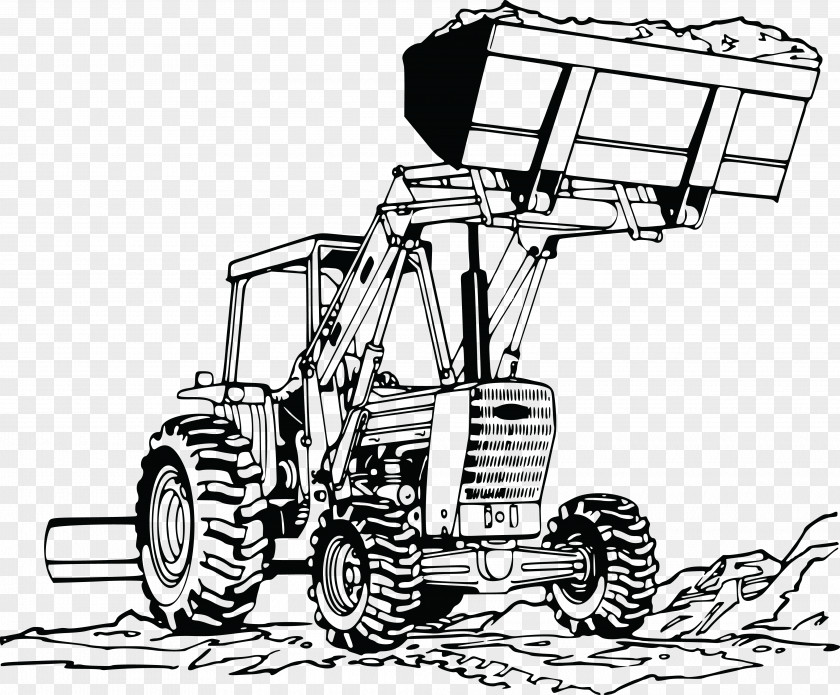 Cartoon Tractor Loader John Deere Clip Art PNG