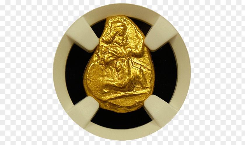 Gold Achaemenid Empire Persian Daric Coin PNG