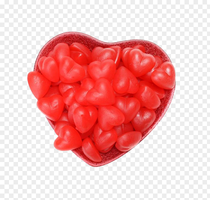 Heart-shaped Candy Dish Put Gummi Bonbon Photography PNG