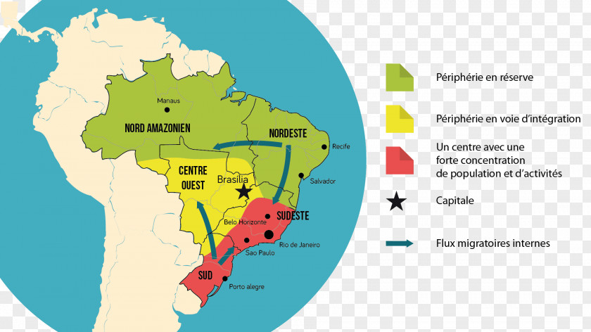 Map Southeast Region, Brazil Regions Of Northeast Immigration To Economic Development PNG