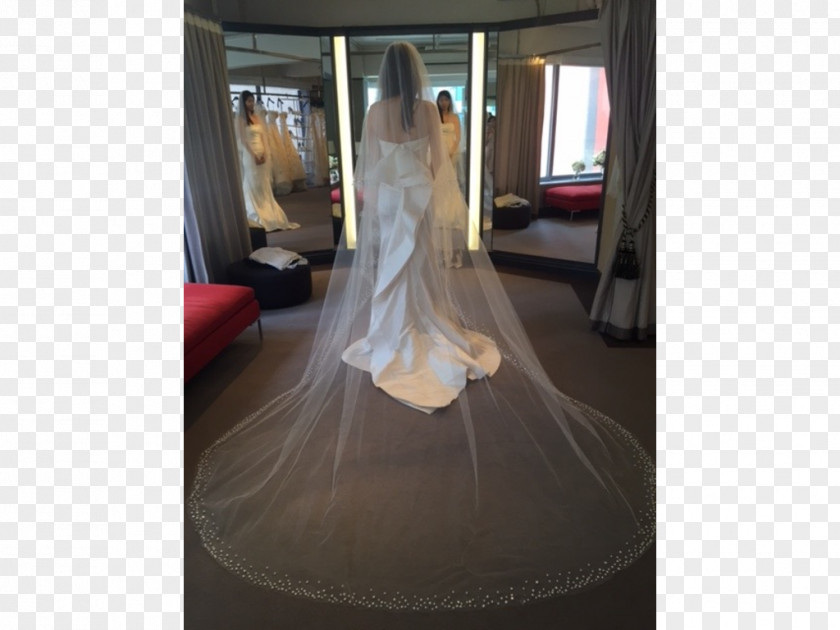 Oscar Wedding Dress Veil Gown Designer PNG