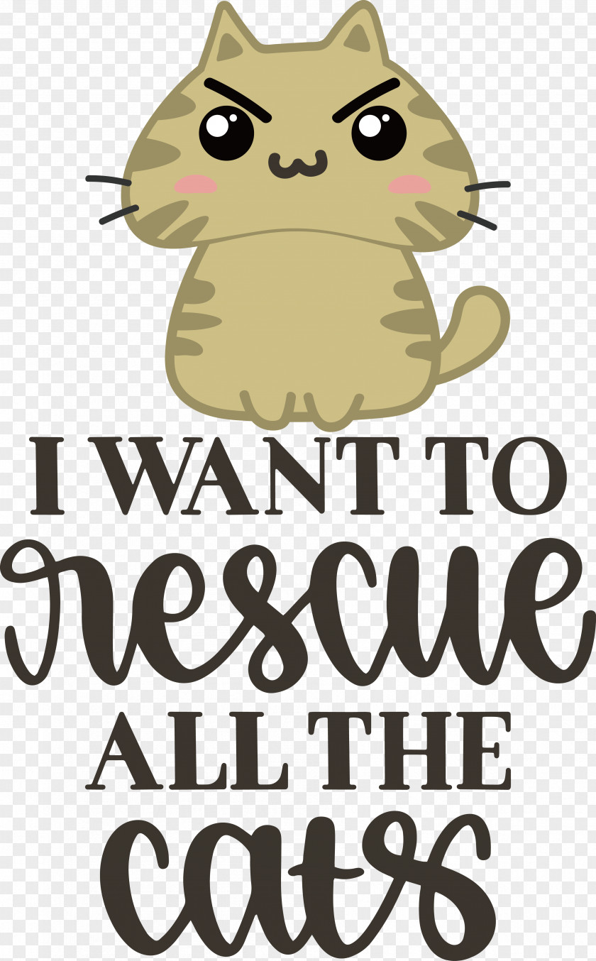 Cat Cartoon Logo Line Small PNG