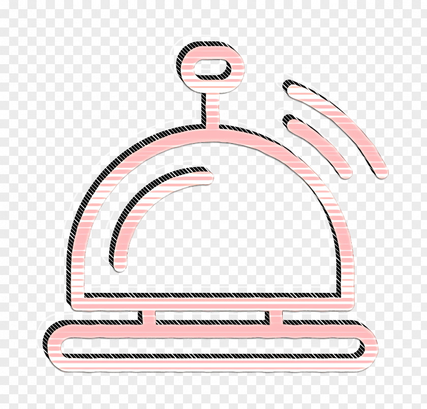 Hotel Icon Line Craft Reception Bell PNG