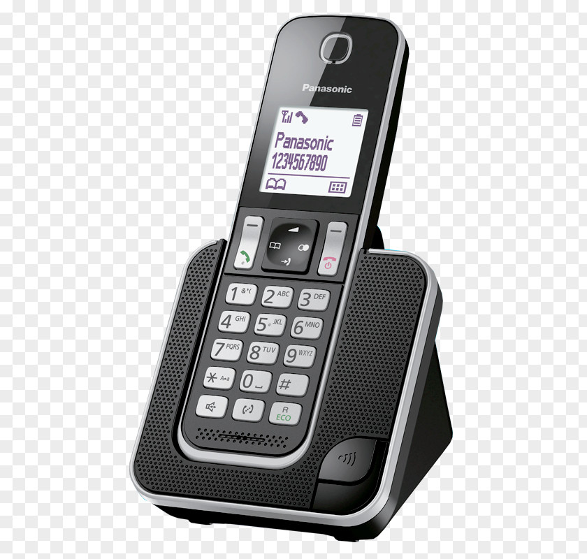 Answering Machine Panasonic KX-TGD31 Cordless Telephone Digital Enhanced Telecommunications PNG