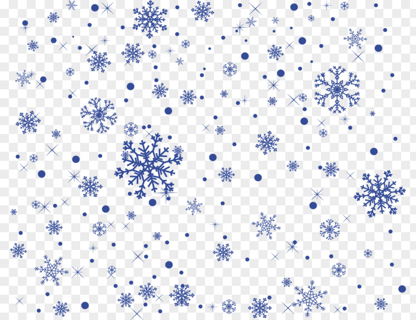 Blue Snowflake Background PNG