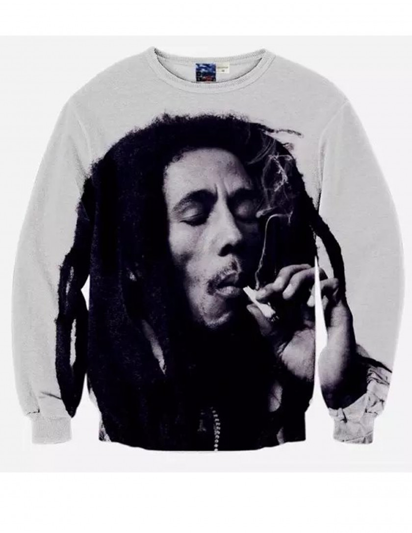 Bob Marley T-shirt Hoodie Top Clothing PNG