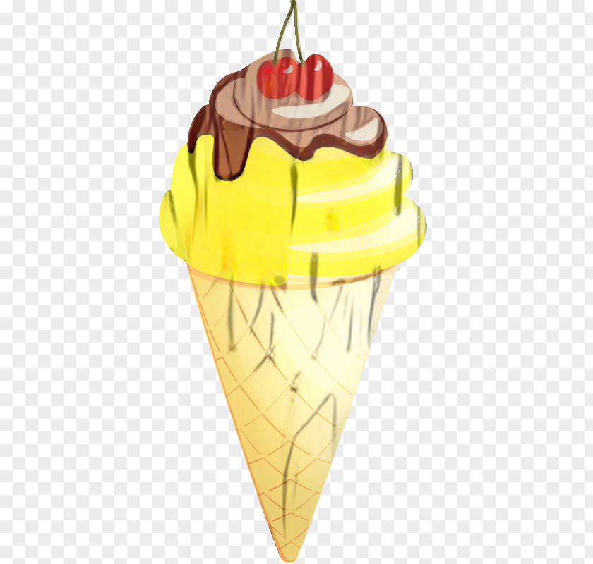 Ice Cream Cones Yellow Product Design PNG