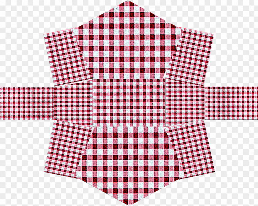 Red Gingham Vector Map PNG