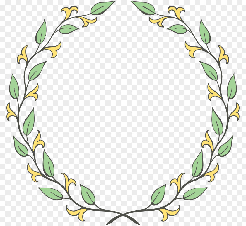 Christmas Laurel Wreath Clip Art PNG