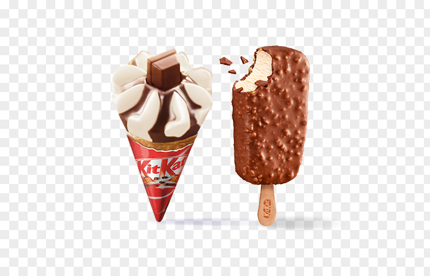 CONO HELADO Chocolate Ice Cream Cones Biscuit Roll Kit Kat PNG