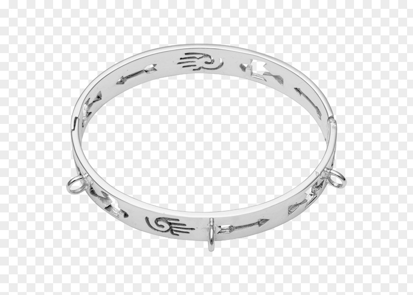 Silver Bangle Bracelet Platinum PNG