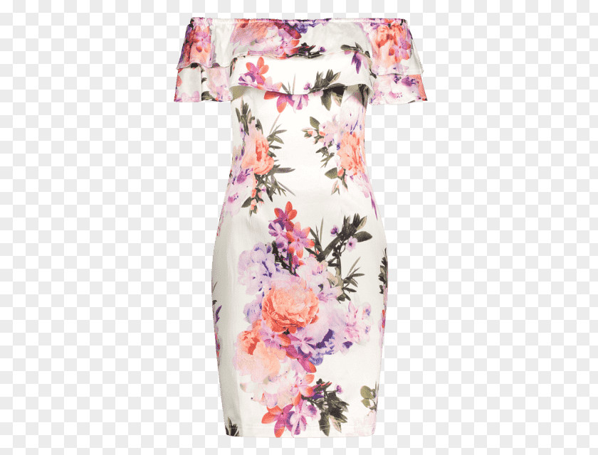 Floral Bodycon Dresses Dress Sleeve Fashion Cocktail PNG