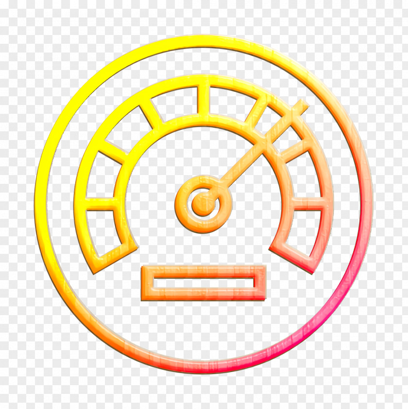 Symbol Yellow Business Icon Finance Meter PNG