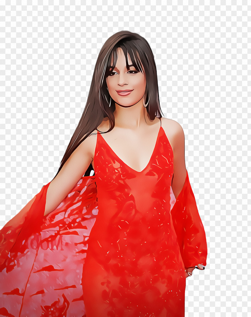 Textile Photo Shoot Clothing Red Shoulder Fashion Model Dress PNG