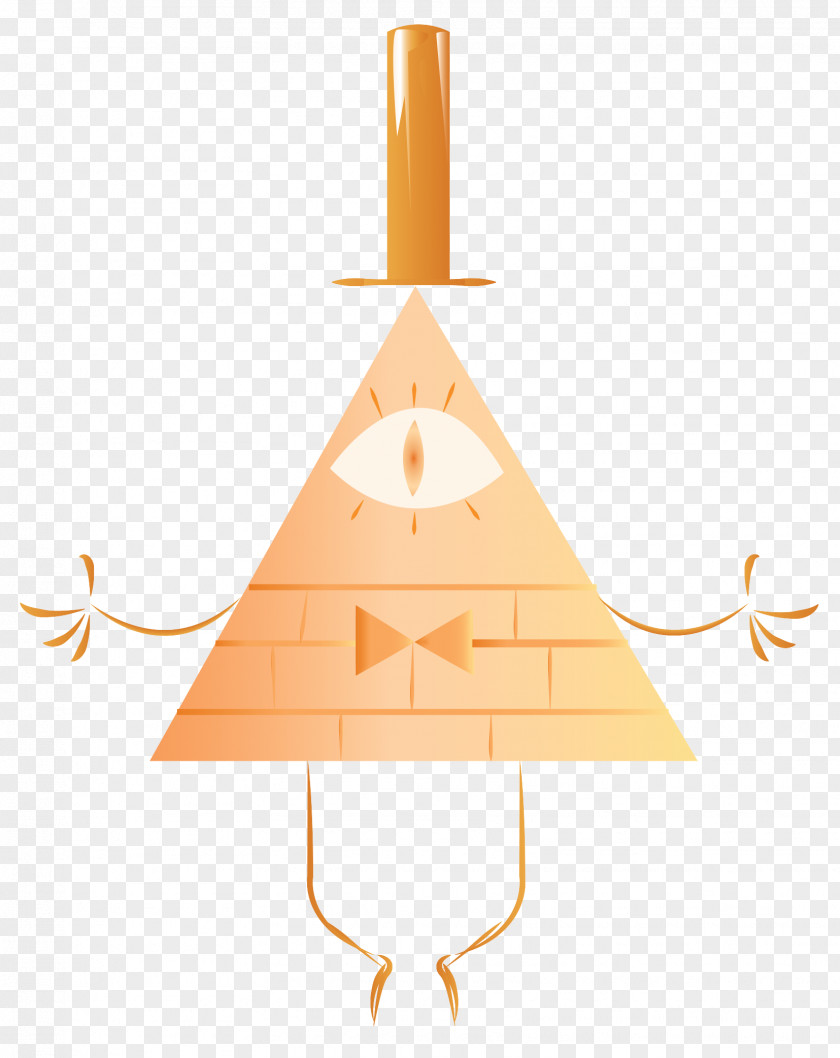 Bill Cipher Line Triangle Christmas Ornament PNG
