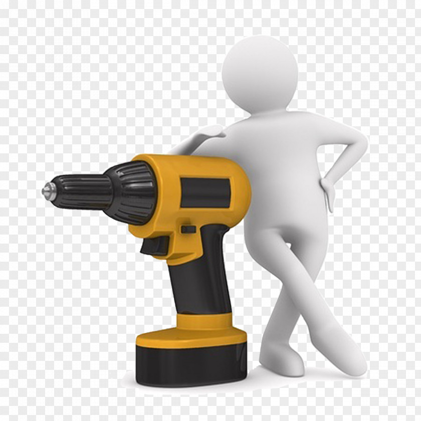 Figurine Drill Impact Wrench Driver Tool PNG