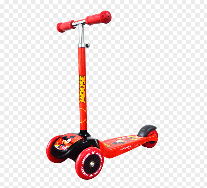 Mickey Mouse Children Scooter Kick PNG