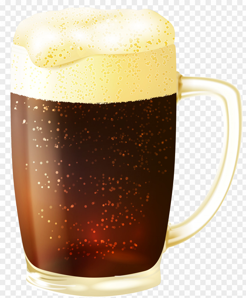 Mug Of Dark Beer Vector Clipart Image Cocktail Brown Ale Draught PNG