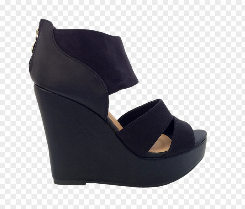 Sandal Suede Peep-toe Shoe Platform PNG