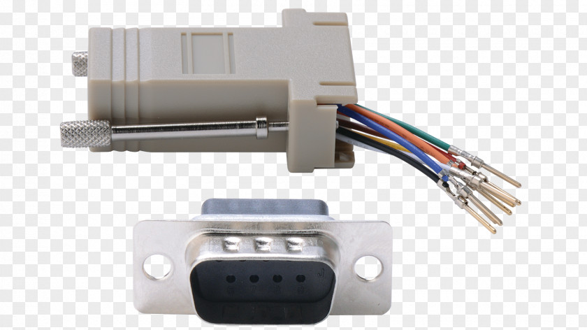 Serial Cable Electrical Connector Adapter D-subminiature Modular Pinout PNG