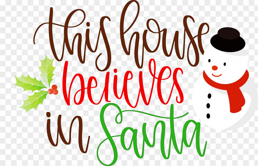 This House Believes In Santa PNG