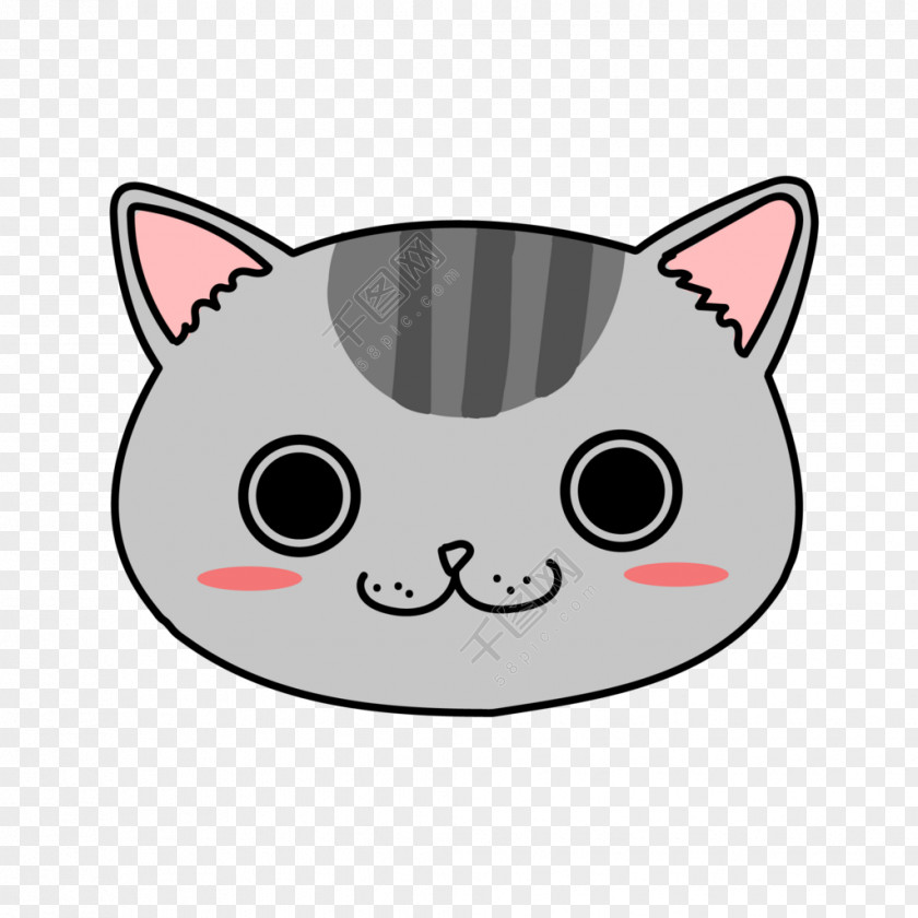 Cat Head Cuteness Kitten Comics Vector Graphics PNG