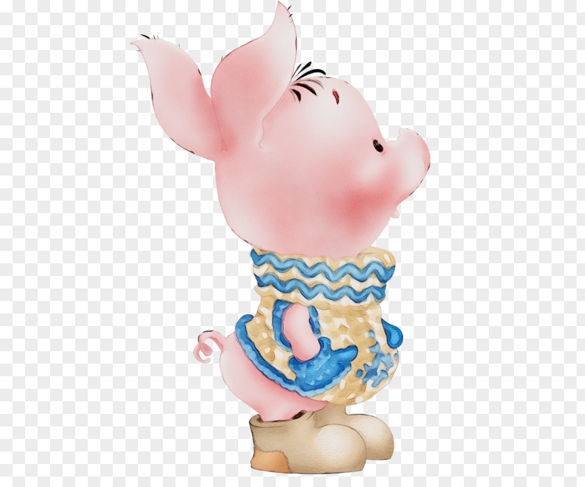 Figurine Pink Animal Figure Toy PNG