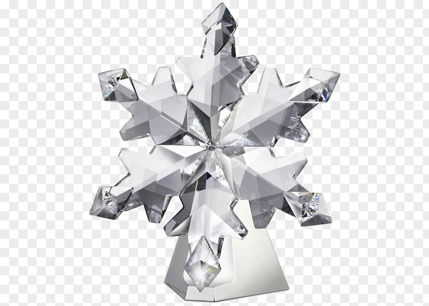 Snowflake Christmas Ornament Swarovski AG Crystal PNG