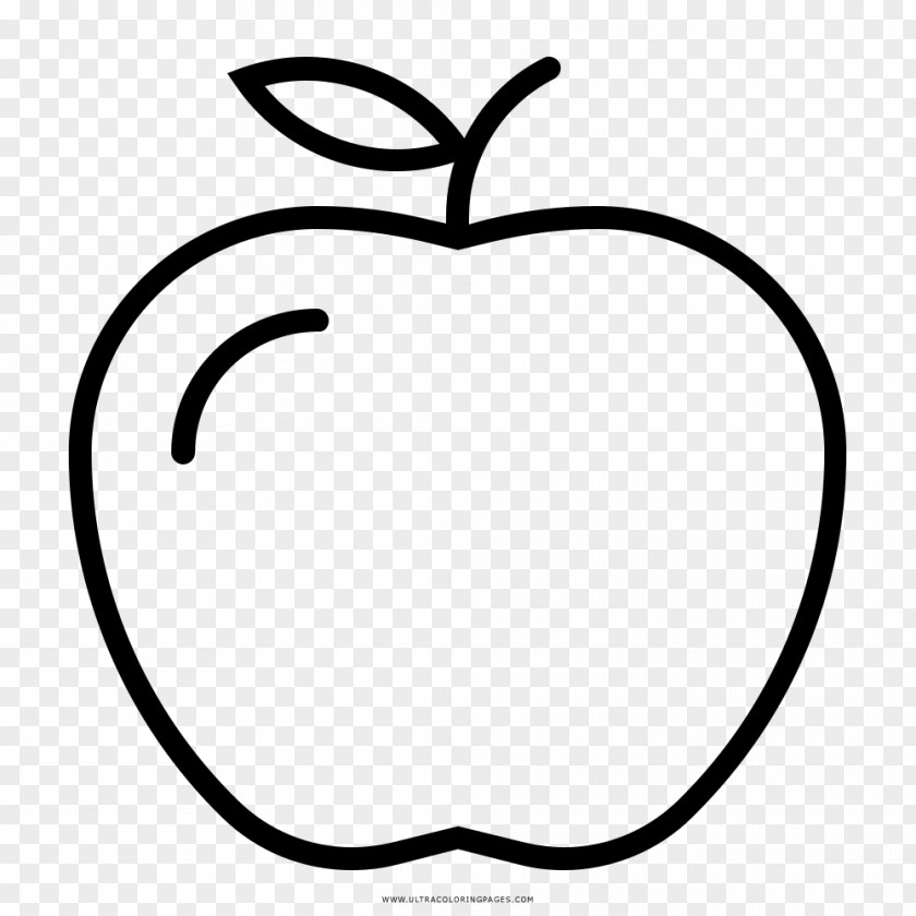 Apple Manzana Verde Drawing Coloring Book Fruit PNG